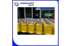 China Red Flashing Solar Obstruction Light 2000cd 20FPM Medium Intensity For Communication Tower supplier
