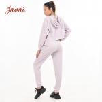Womens Loungewear Set Cropped Long Sleeve Sweatshirt Hoodies Set for sale