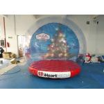 Custom Inflatable Snow Globe Photo Booth / Blow Up Christmas Globe for sale