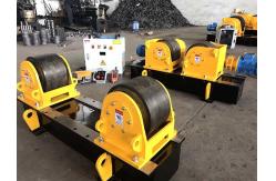 China Conventional Welding Rotator Small Diameter Shaft Welding Rollers With Steel Wheels supplier