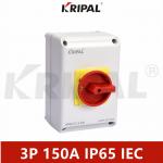 3P 150A IP65 230V Locking Changeover Isolator Switch waterproof for sale