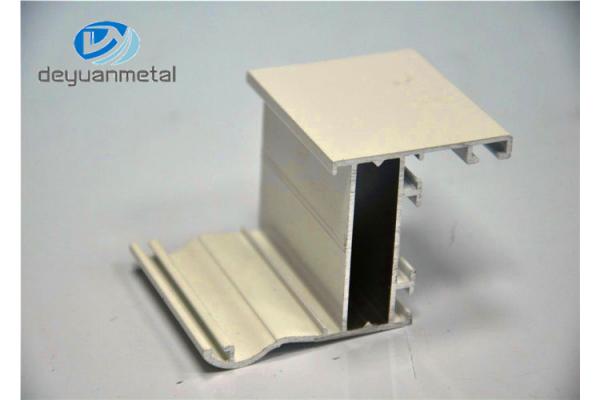 White Powder Coated Aluminum Extrusions , Aluminum Door Frame Profile ISO Approval