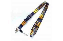 China High Visibility Custom Printed Lanyard 3M Reflective Stripes Quick Release Anti Slip Keyring supplier
