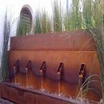 Create Unique Outdoor Oasis Corten Steel Water Feature Customizable
