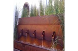 China Create Unique Outdoor Oasis Corten Steel Water Feature Customizable supplier