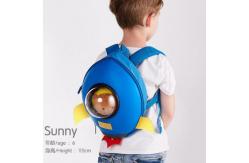China Supercute 3D Cartoon Backpack Customized Kids School Bag Rocket Shape Backpack supplier