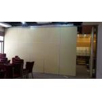 Wooden Portable Movable Partition Walls / Folding Room Divider with Aluminium Track for sale
