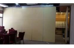 China Wooden Portable Movable Partition Walls / Folding Room Divider with Aluminium Track supplier