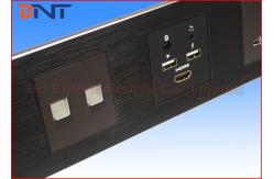 China Intelligent Media Hub , Brushed Aluminum Alloy Mutimedia Wall Socket supplier