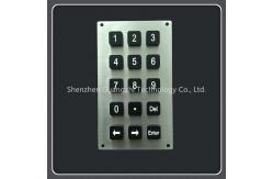 China Customized Gate Access Control Keypad , Metal Mini Numeric Keypad Water Proof supplier