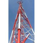 15m 3 Legs Galvanized Lattice Transmission Tower Q235 Telecommunications Towers for sale