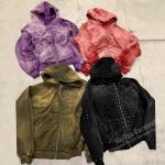 Heavy Cotton Pullover Rivet Oversized Rhinestone Hoodie Anti Shrink 480 Grams for sale