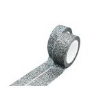 20mm Acrylic Adhesive Silver Glitter Washi Tape for sale