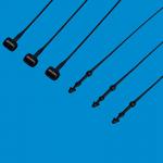 Round Head Plastic Snap Lock Pins Black Plastic Clothing Tag Fastener for sale