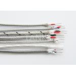 26AWG - 36AWG Thermocouple Cable With Fiberglass Stainless Steel Braided Sheath