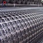 Polyester Biaxial Geogrid Road Construction Geogrid Fiber Mesh Geogrid for sale