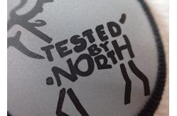China Bags / Luggage 3M Reflective Screen Printing Label With Custom Logo supplier