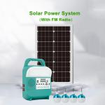 Portable Solar Home System Light With LED Flashlight Power Double USB for sale