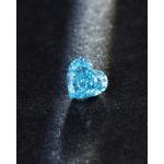 IGI Certified Fancy Intense Blue CVD Heart Shape Synthetic Diamond 100% Diamond 2ct for sale