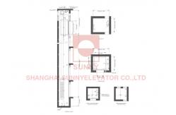 China High Speed Elevator Machine Room Less Elevator Load 630~1600kg supplier