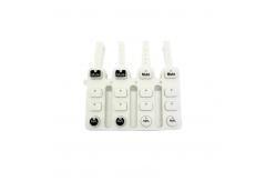 China Custom Mold Spray Feel Oil Silicone Keys Rubber Keyboard supplier