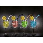 Colorful Flexible Disposable Paper Straws For Smoothies Juices Coffee Tea for sale