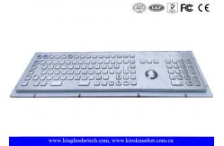 China 103 Keys Trackball Rugged Metal Keyboard With Number Keys Function Keys supplier