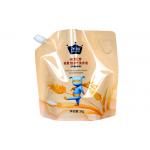 Special Shape Stand Up Spout Pouch , Plastic Liquid Pouch With Spout 100ml 200ml for sale