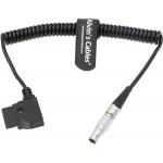 2 Pin Lemo To D-TAP Power Coiled Cable for Bartech Focus Device Receiver for sale