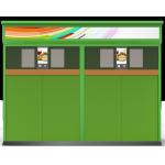Catering Combo Waste Smart Reverse Vending Machine Built In RFID Tag for sale