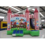 Colorful Combo Games Inflatable Jump House 0.55mm Pvc Tarpaulin Fireproof Nontoxic for sale