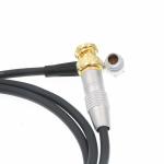 Right Angle 5 Pin Lemo Timecode Cable BNC Video Cable Shock Resistance