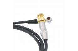 China Right Angle 5 Pin Lemo Timecode Cable BNC Video Cable Shock Resistance supplier