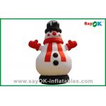 huge Christmas Snowman Inflatable Holiday Decorations Oxford Cloth for sale
