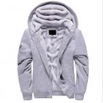OEM Zipper Mens Pullover Sweater Long Sleeve Winter Men Fur Hoodie 100% Cotton for sale