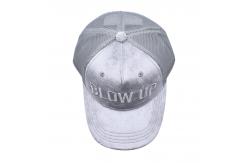 China 5 Panel 3D Embroidery Suede Mesh Trucker Caps Custom Suede Trucker Hat supplier