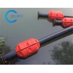 High Buoyancy Lake / River / Sea Dredging Pipe Floats UV Resistant With PU Foam Filled for sale