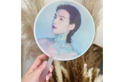 China Custom Lenticular One Side Kpop Picket Lenticular Picket Fan 3d Lenticular Hand Fan supplier