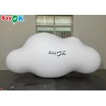 ROHS Custom Inflatable Products Ceiling Hanging PVC Cloud Balloon With LED Lights for sale