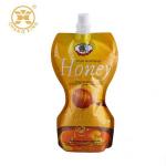 Honey spout pouch Plastic Printed Laminated Packaging Liquids Juice puree packaging pouch with cap for sale