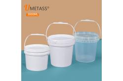 China Round Shape 3L Food Grade PP Plastic Pails Customized Personalized Logo With Printed supplier