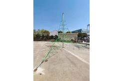 China Outdoor Playground Climbing Net 4mx4m Pyramid Rope UV Resistant For Kids supplier