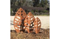 China Customized Size Smooth Corten Steel Sculpture Garden Art supplier