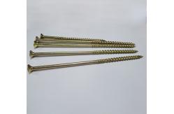 China Yellow Zinc Torx Drive Chipboard Screw Double Countersunk Head Chipboard Screw supplier