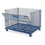 Stackable Collapsible Wire Container for Auto Parts Storage / Foldable Wire Container for sale