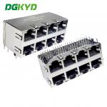 Multi Port Rj45 Connector Without Filter, Ethernet Socket Modular Interface Dgkyd59212488hwa1dy1a127 for sale