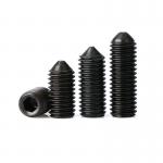 Carbon Steel Black Oxide Hexagon Socket Set Screws With Cone Point DIN 914 for sale