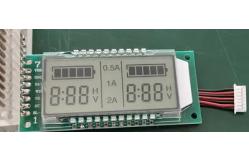 China Seven Segment LCD Module TN 6 Digit LCD Display Blue Backlight supplier