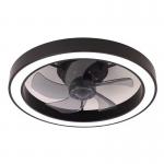 20 Inch Fan Light Deluxe Black and White Model Simple Dimmable 5 Blade Ceiling Fan Light with Light and Remote Control for sale