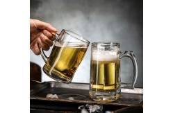 China Personalized Extra Large Beer Stein Glass Mug With Handle 35 Ounce supplier